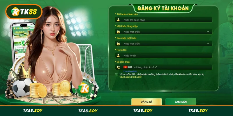 Cách đăng ký TK88 siêu đơn giản, dễ dàng