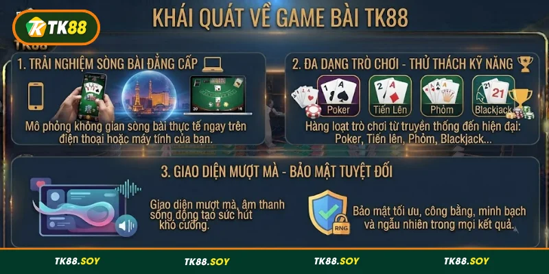 Giới thiệu cơ bản về game bài TK88