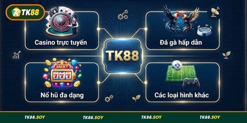 Khám phá các danh mục giải trí tại TK88