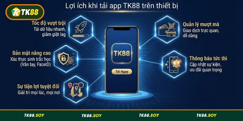 Lợi ích khi tải app TK88 trên thiết bị