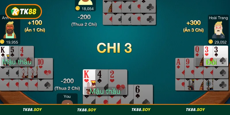 Quy tắc chơi Mậu Binh TK88 dành cho người mới