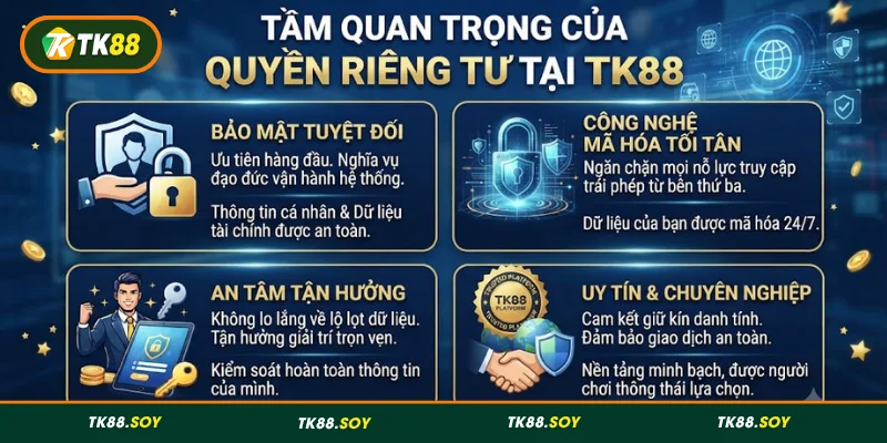Quyền riêng tư tại TK88 đóng vai trò quan trọng