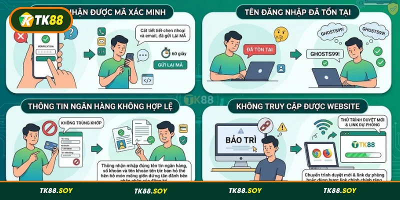 Sự cố khi đăng ký và cách khắc phục hiệu quả