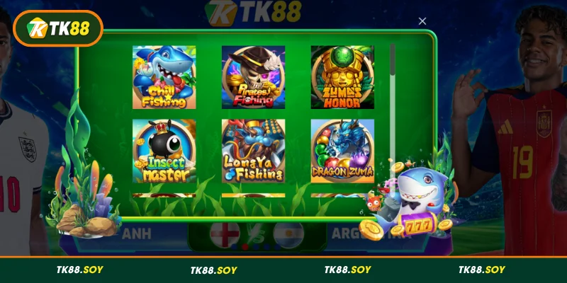 Tổng hợp game bắn cá hot tại TK88